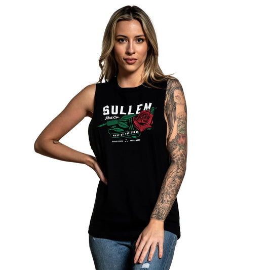 Sullen Red Rose Womens Tank